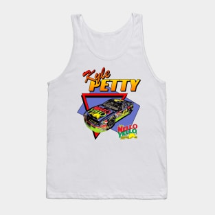 Kyle Petty Mello Yellow Retro Nascar Design Tank Top